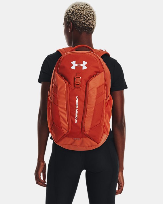 UA Hustle Pro Backpack, Orange, pdpMainDesktop image number 6